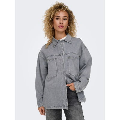 ONLEMMIE L/S SHIRT GREY DNM...