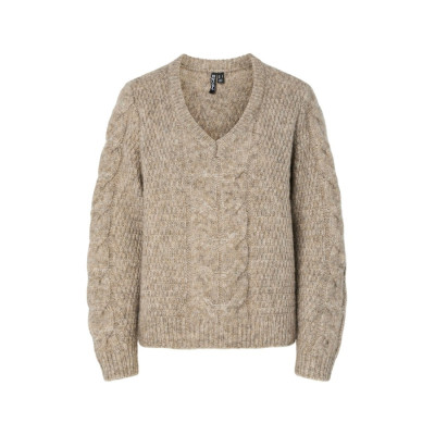 PCNINA L/S V-NECK KNIT Pieces