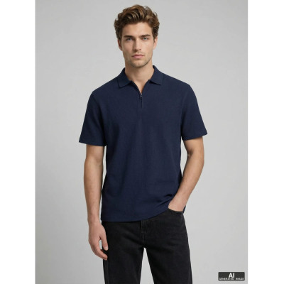 JREBARCO S/S ZIP POLO JJ...