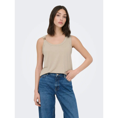 JDYUFFA S/L TOP JDY - TAPIOCA