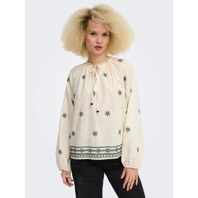 ONLSKYE LS EMB FRILL NECK...