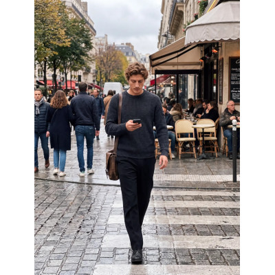 JJLUKE KNIT CREW NECK  OW26...