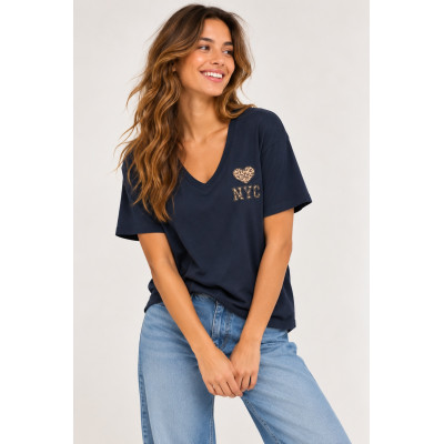 ONLLISE V-NECK TEE TOP ONLY...