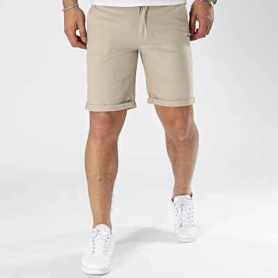 CHINO LINEN SHORTS BLEND -...